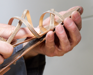 the crystal pavé sandal