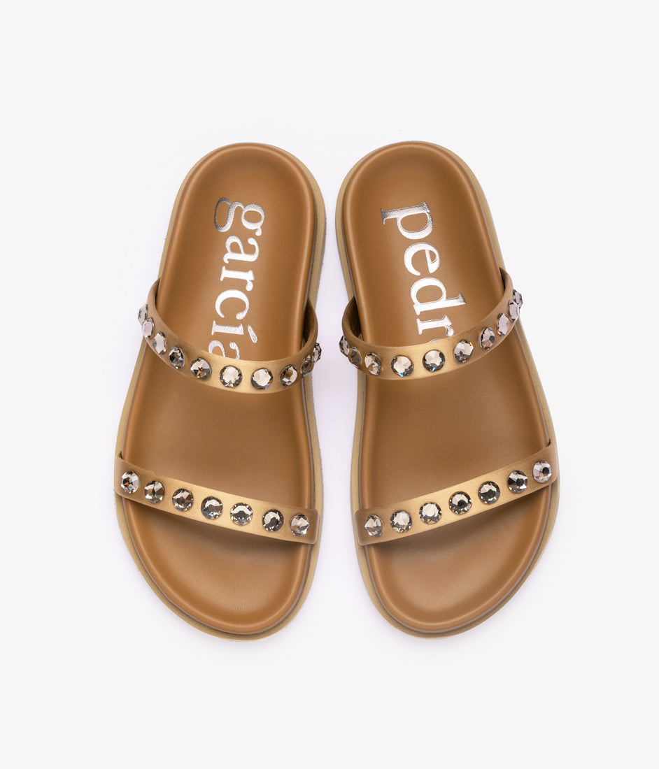 doyel / brulee satin-greige