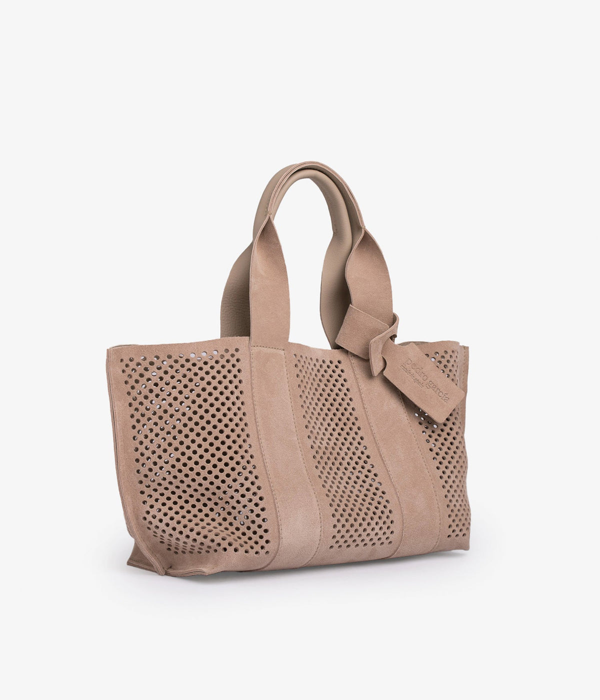 beige suede perfed tote pedro garcia 3