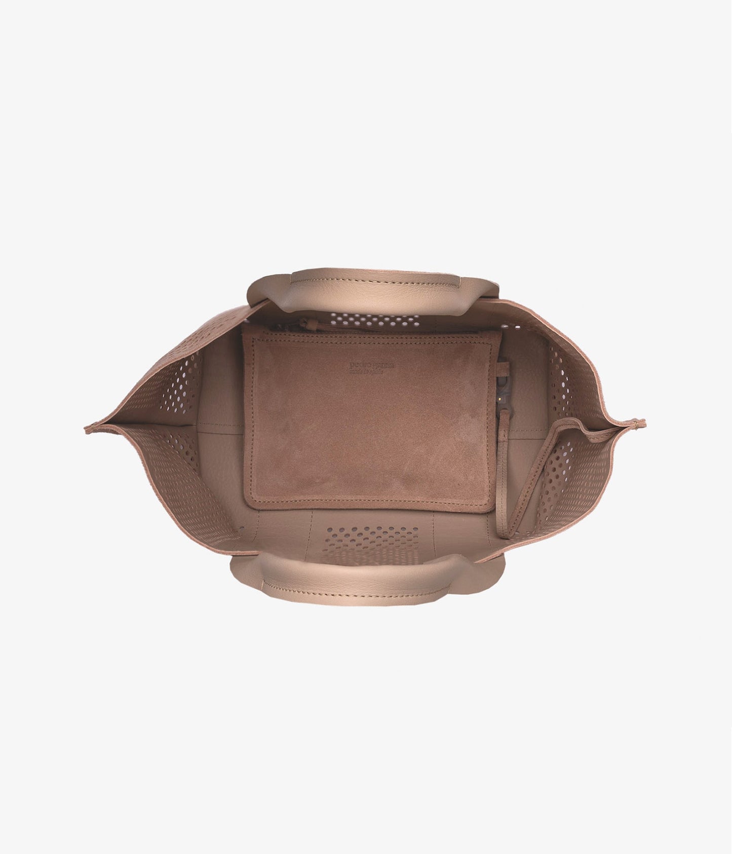 beige suede perfed tote pedro garcia 4