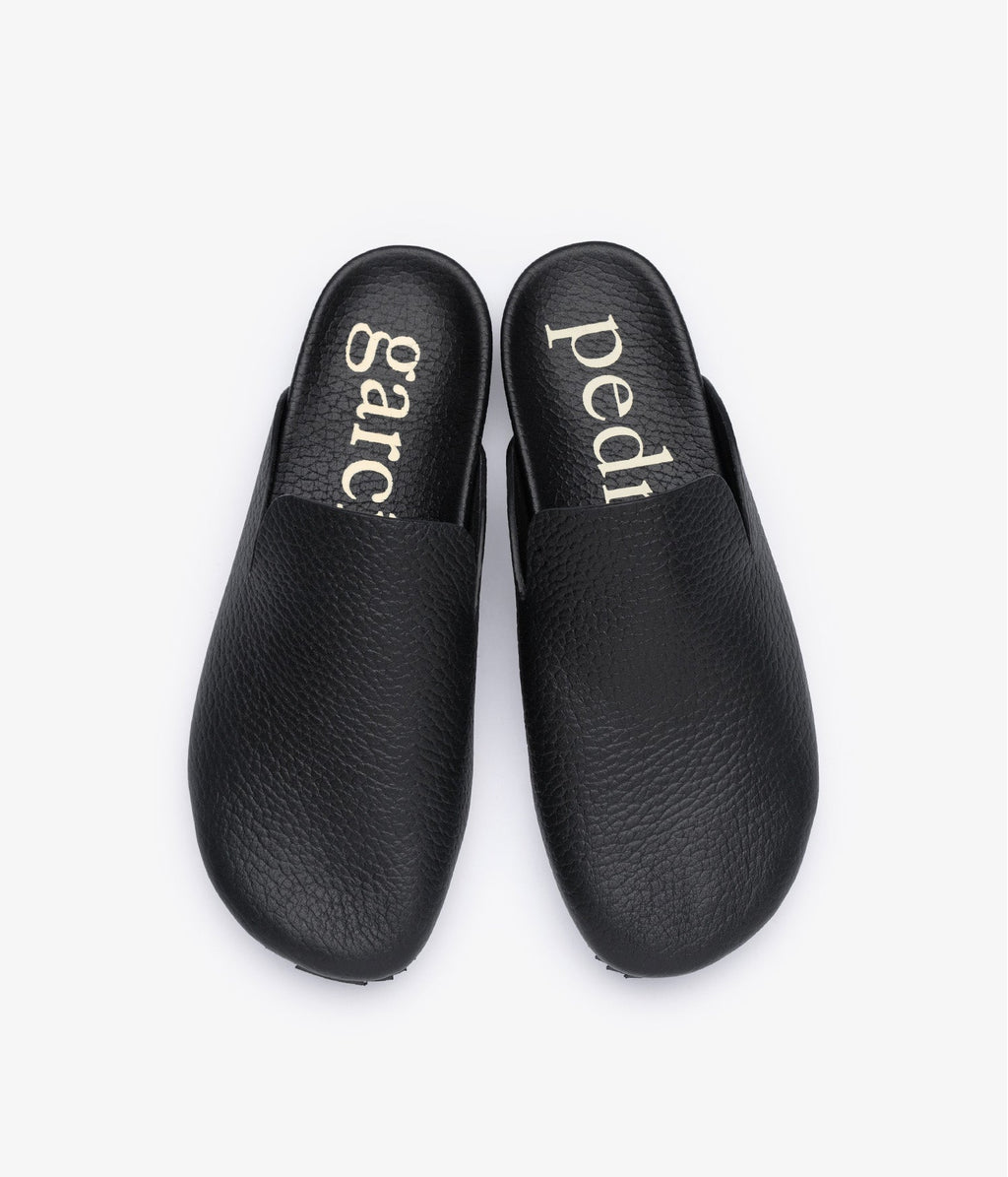 black leather mule braidy pedro garcia 4