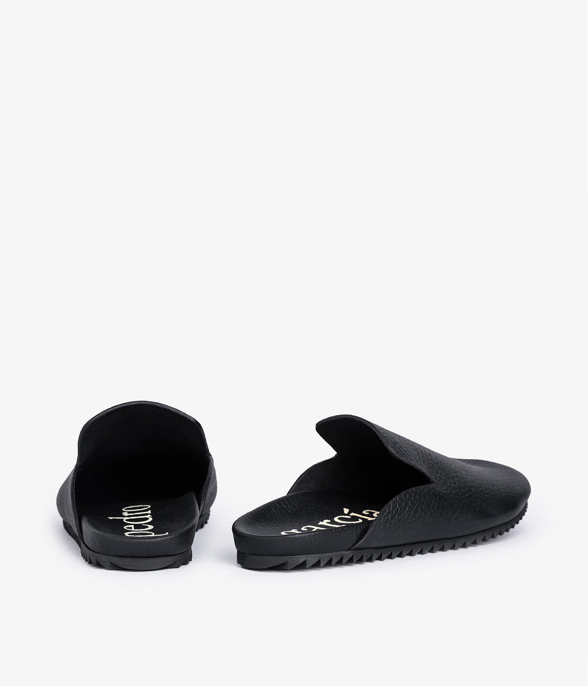 black leather mule braidy pedro garcia 6