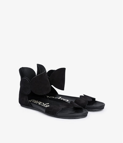 suede black fussbett sandal joed pedro garcia essentials 1