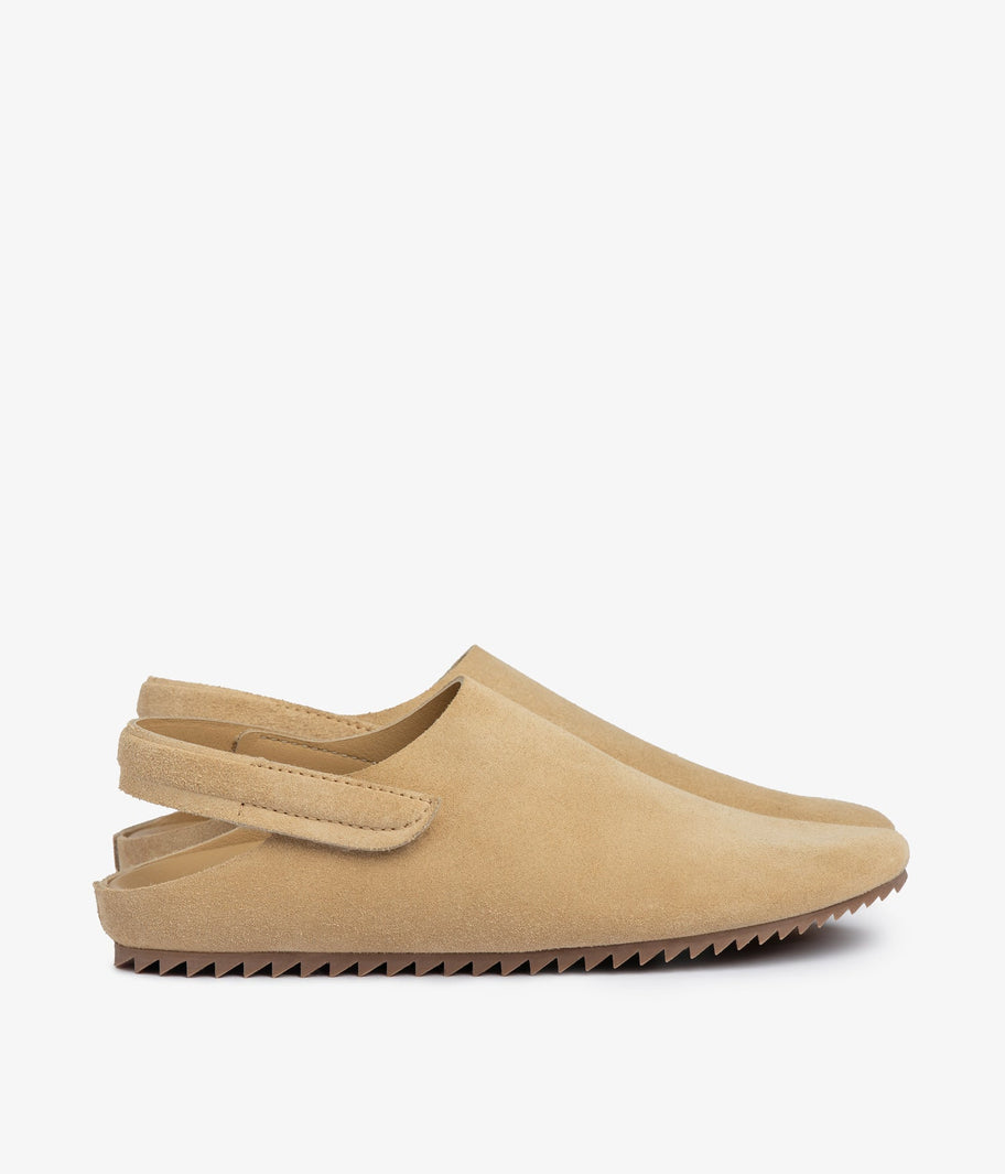 clog beige suede velcro closure bely aw25 pedro garcia 3