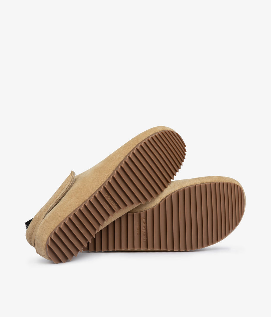 clog beige suede velcro closure bely aw25 pedro garcia 5