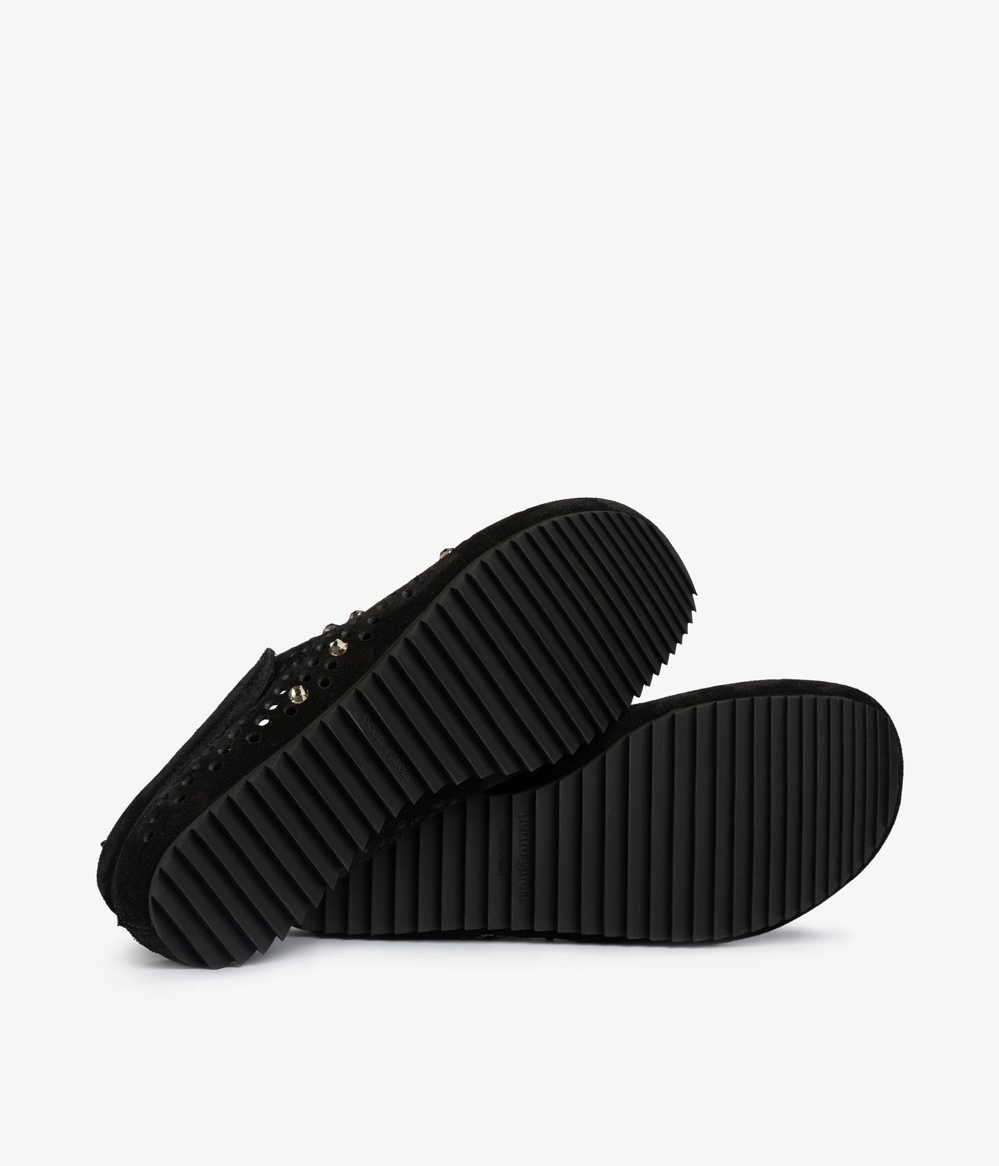 clog black suede crystal velcro closure bely aw25 pedro garcia 5