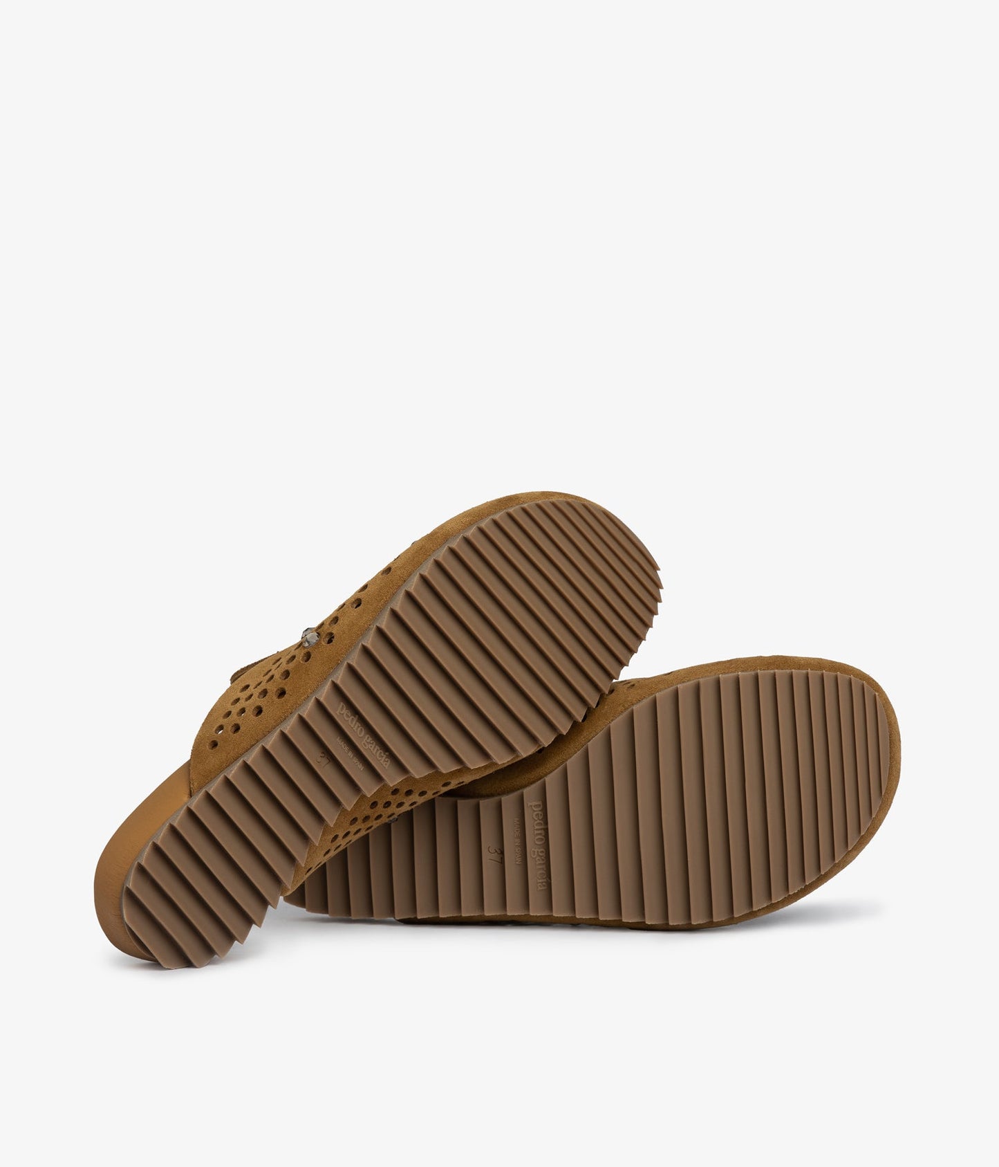 crystal clog brown suede braidy aw25 pedro garcia 5