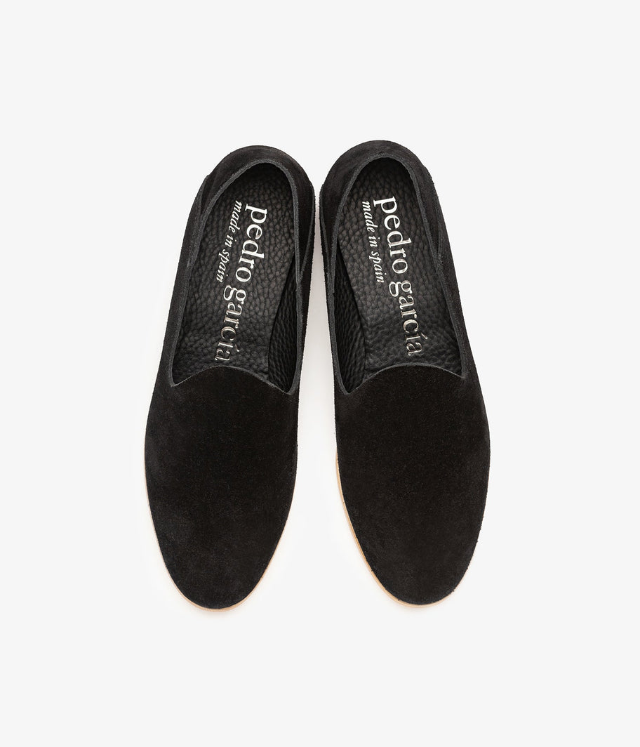 pedro garcia slipper black suede yoshi ess 3