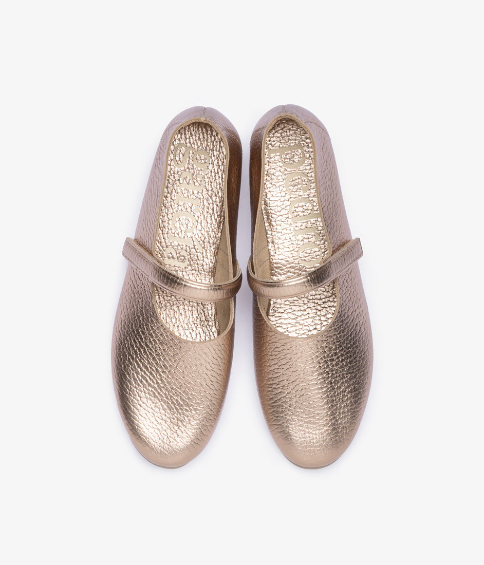 alisa / rose gold cervo lame
