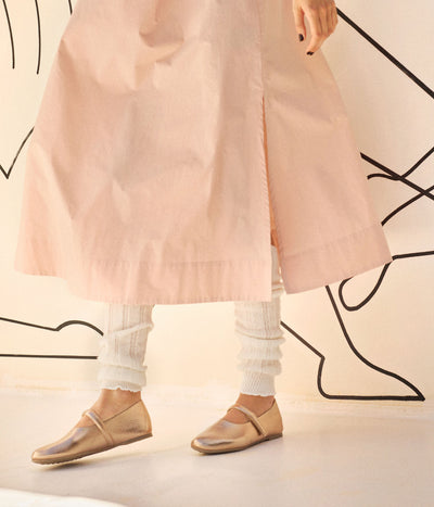alisa / rose gold cervo lame