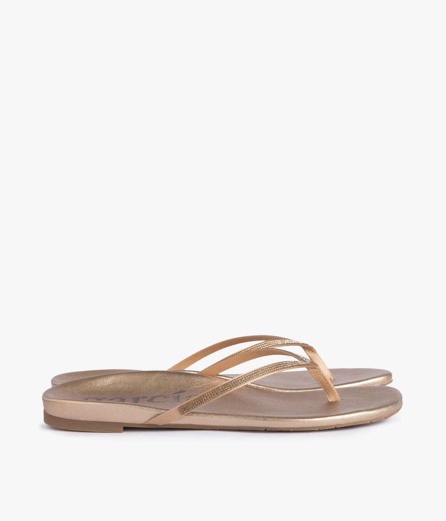 brinlee / rose gold nappa lame