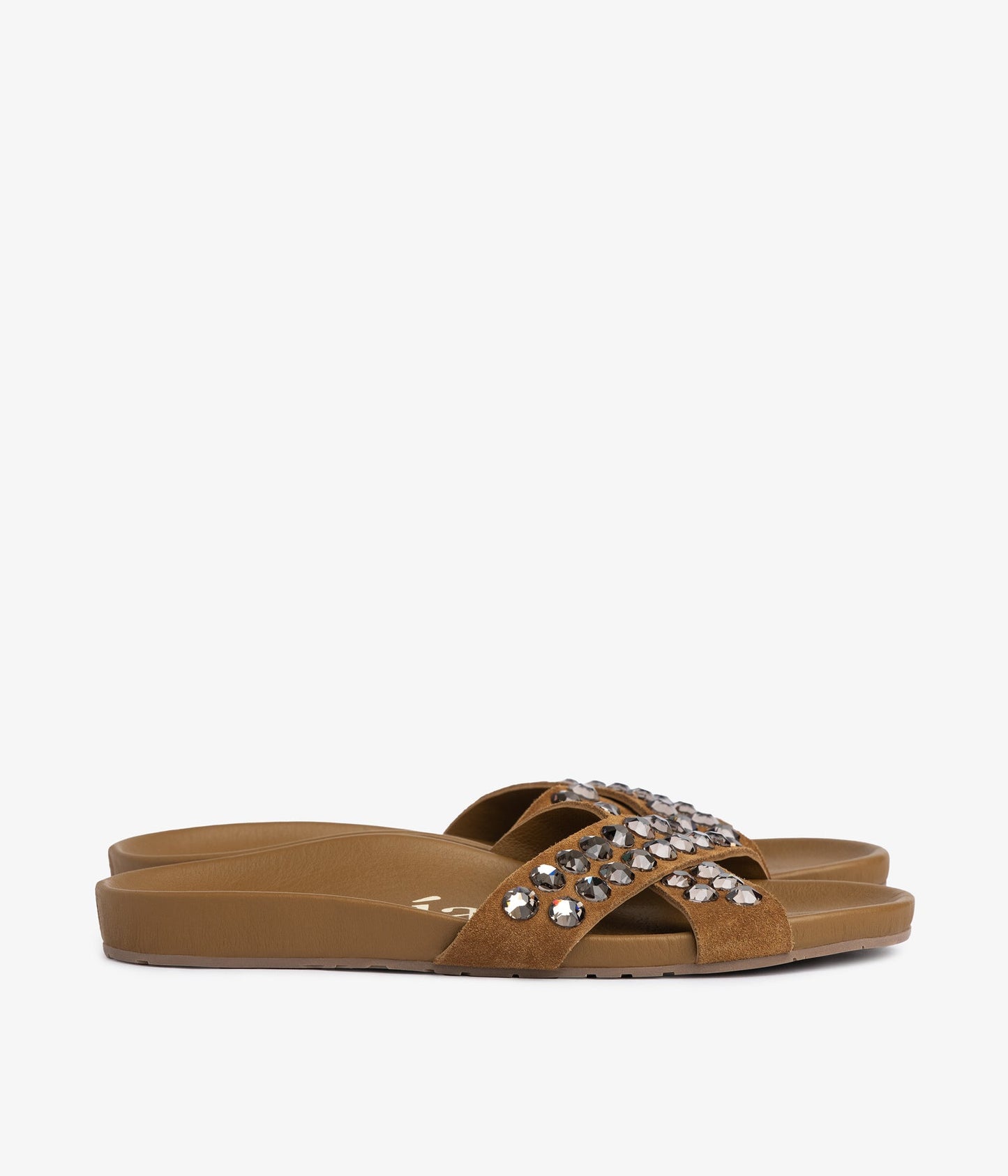 fussbetts sandal beige suede crystals analis aw25 pedro garcia 3