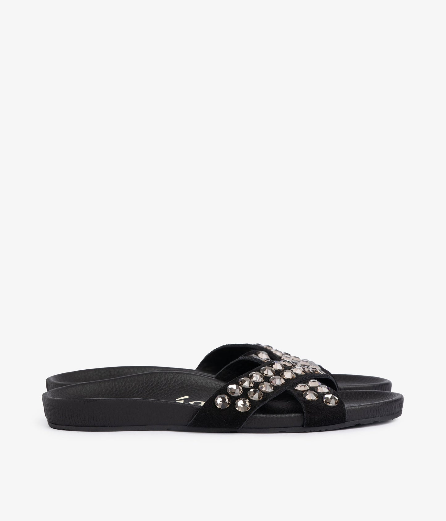 fussbetts sandal black suede crystals analis aw25 pedro garcia 3