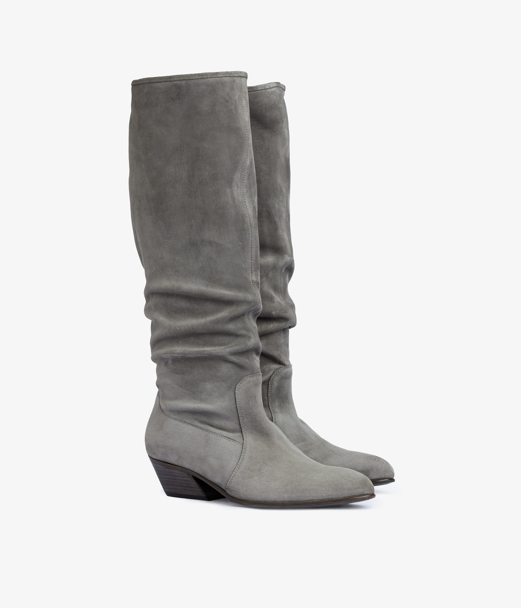 helle / grey bessie suede