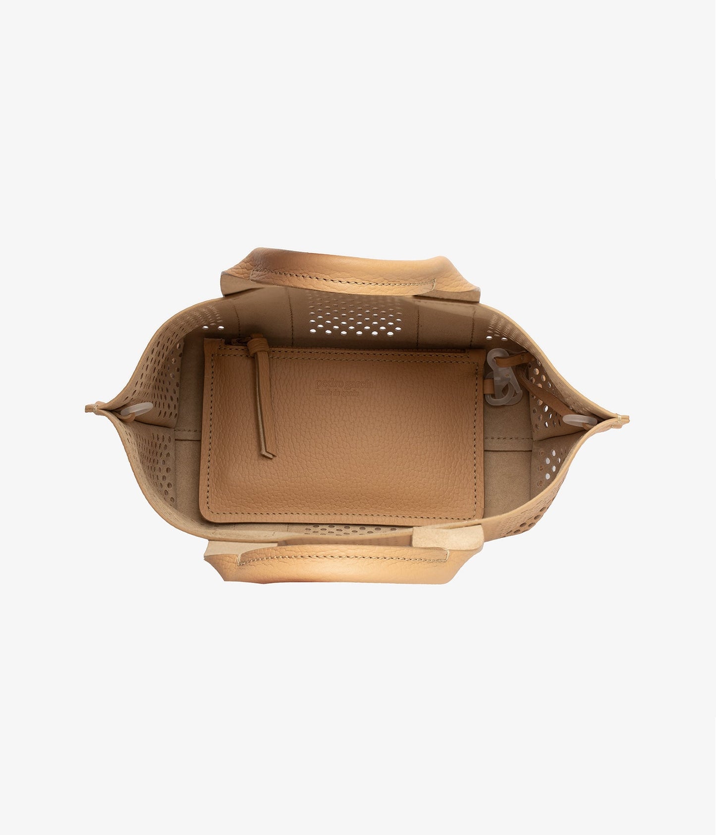 mini bolso tote piel beige perfed tote aw25 pedro garcia 4