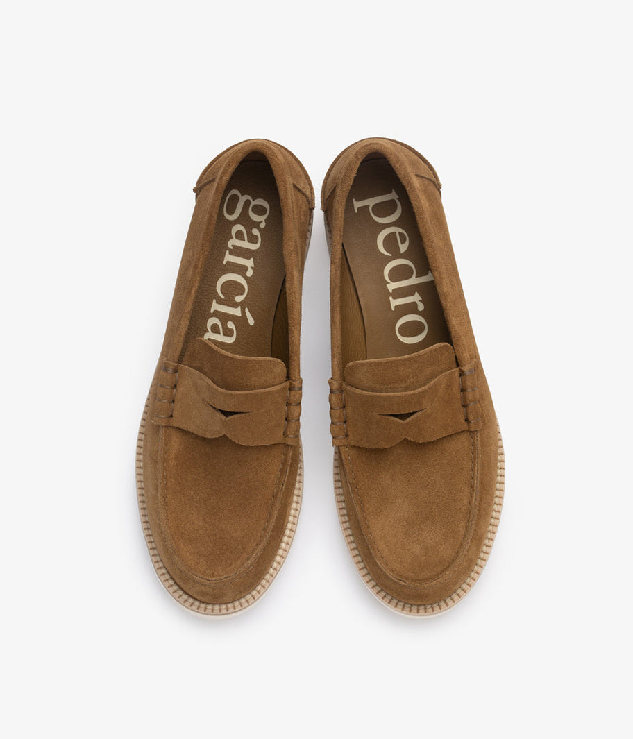 mocasin ante marron suela goma sabela aw25 pedro garcia 3