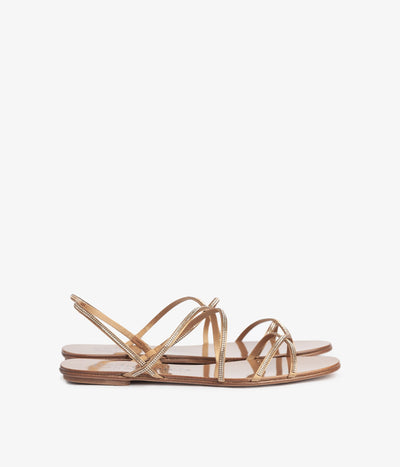 pedro garcia crystal sandal metallic ore esme ess hover