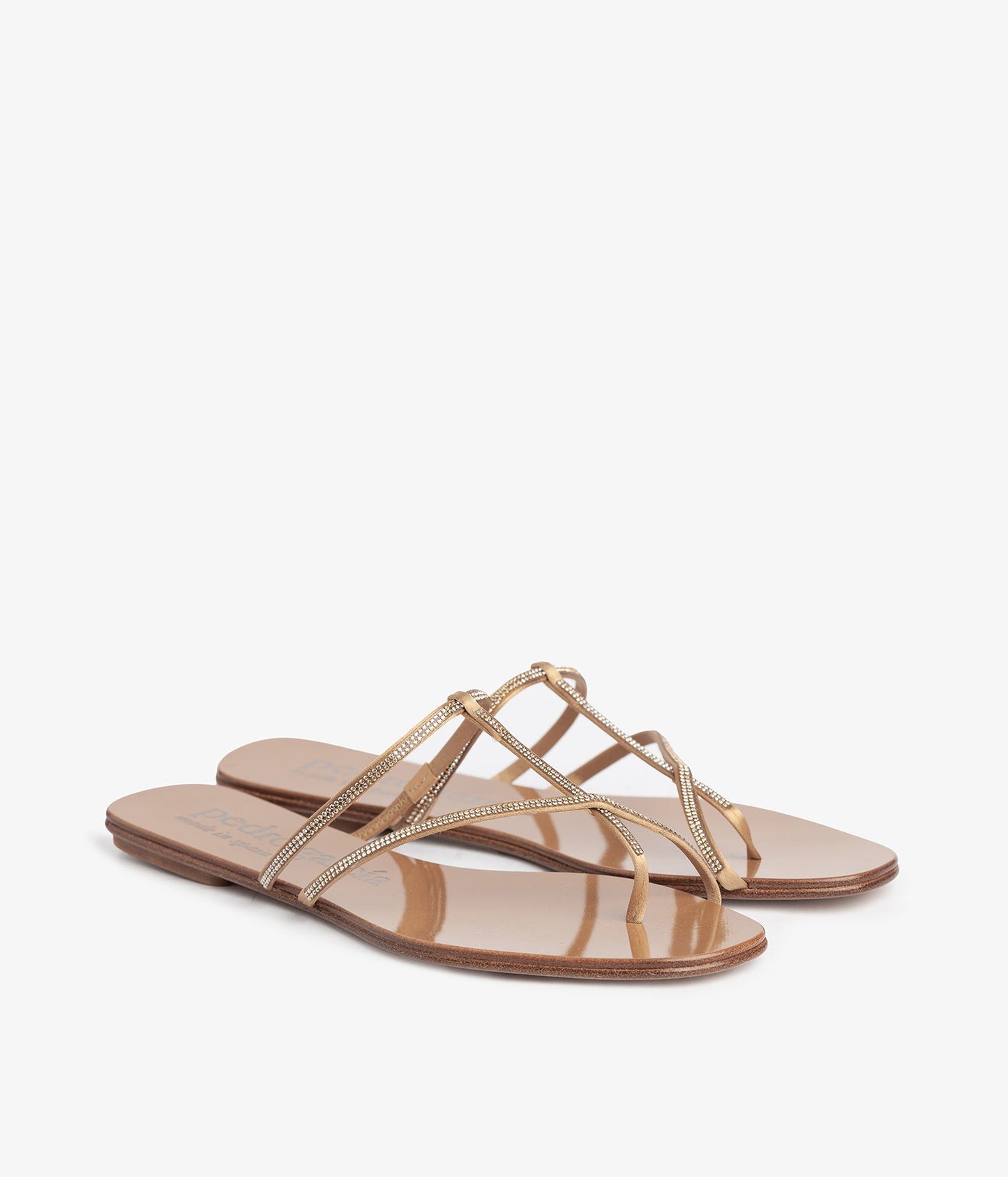 pedro garcia flip flop crystal satin ore sandal ess 2