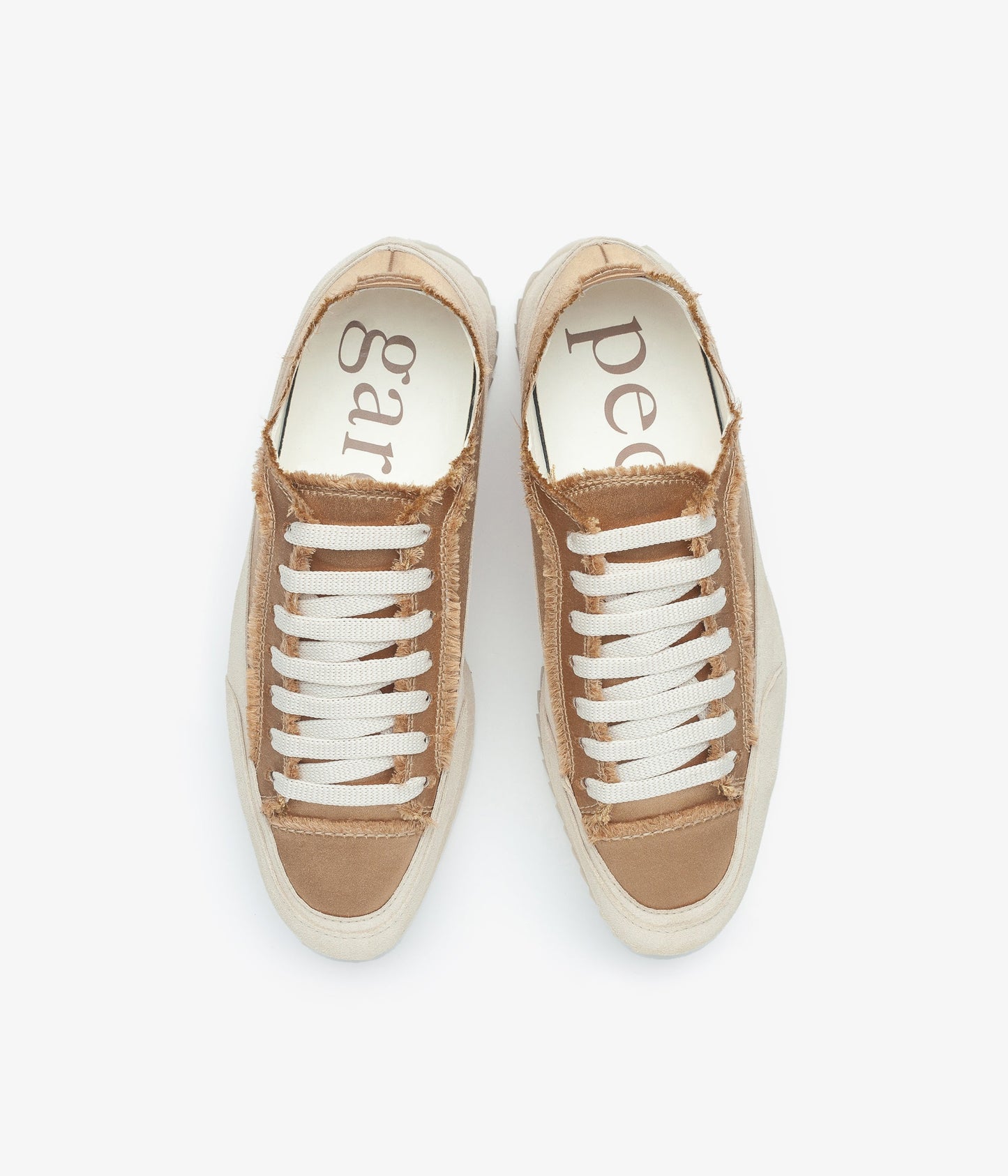 pedro garcia frayed satin trainer orella aw23 4