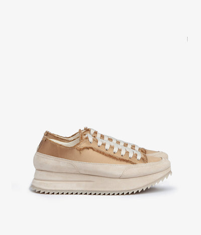 pedro garcia frayed satin trainer orella aw23 2