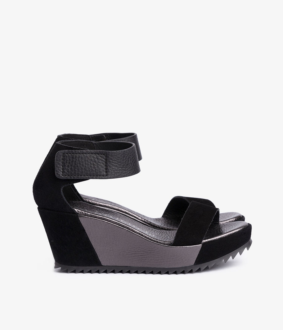 pedro garcia quarter back wedgesuede black fidelia w23 1