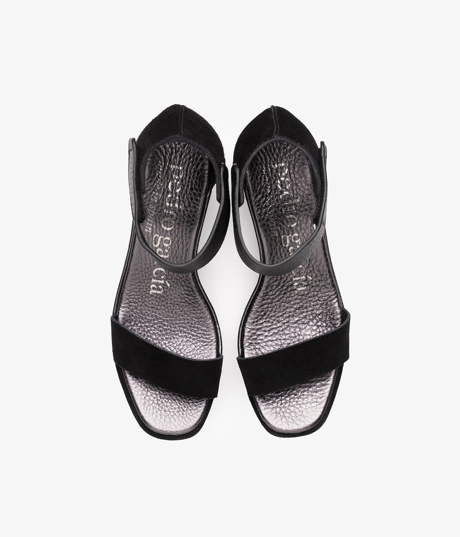 pedro garcia quarter back wedgesuede black fidelia w23 3