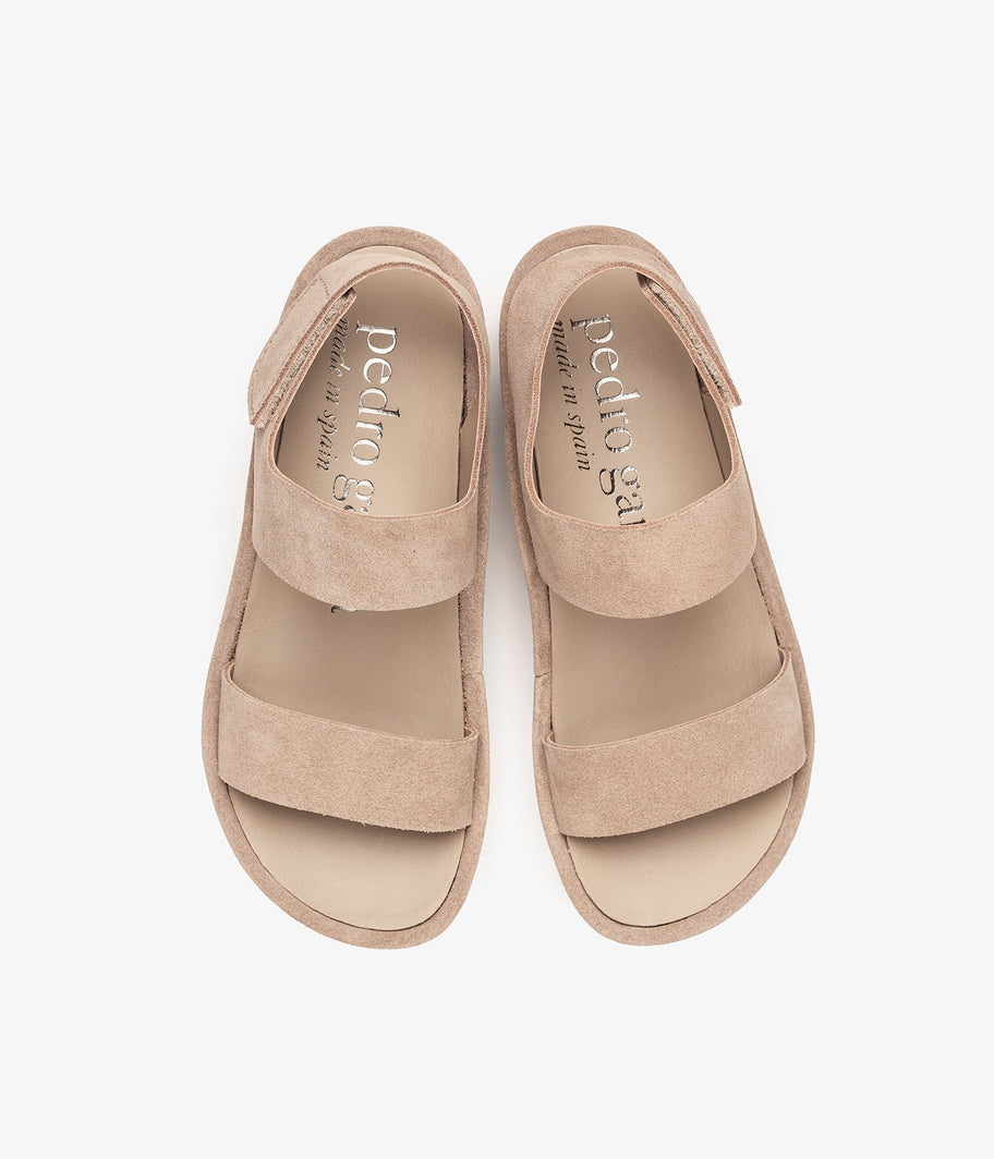 pedro garcia slide flatform sandal beige suede lacey ess 3