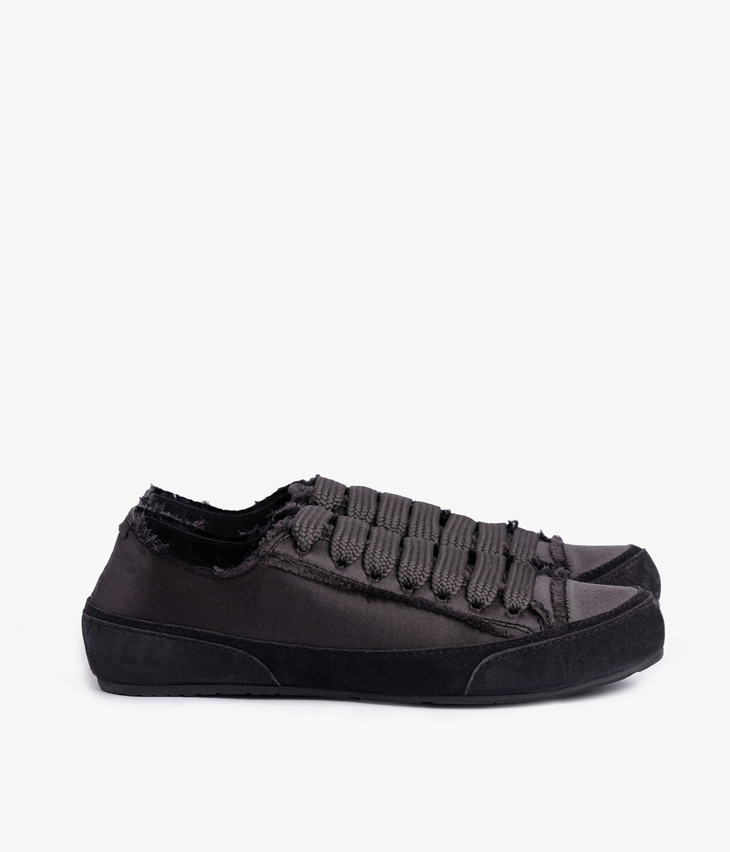 pedro garcia sneaker black tonal silk satin parson ess 1