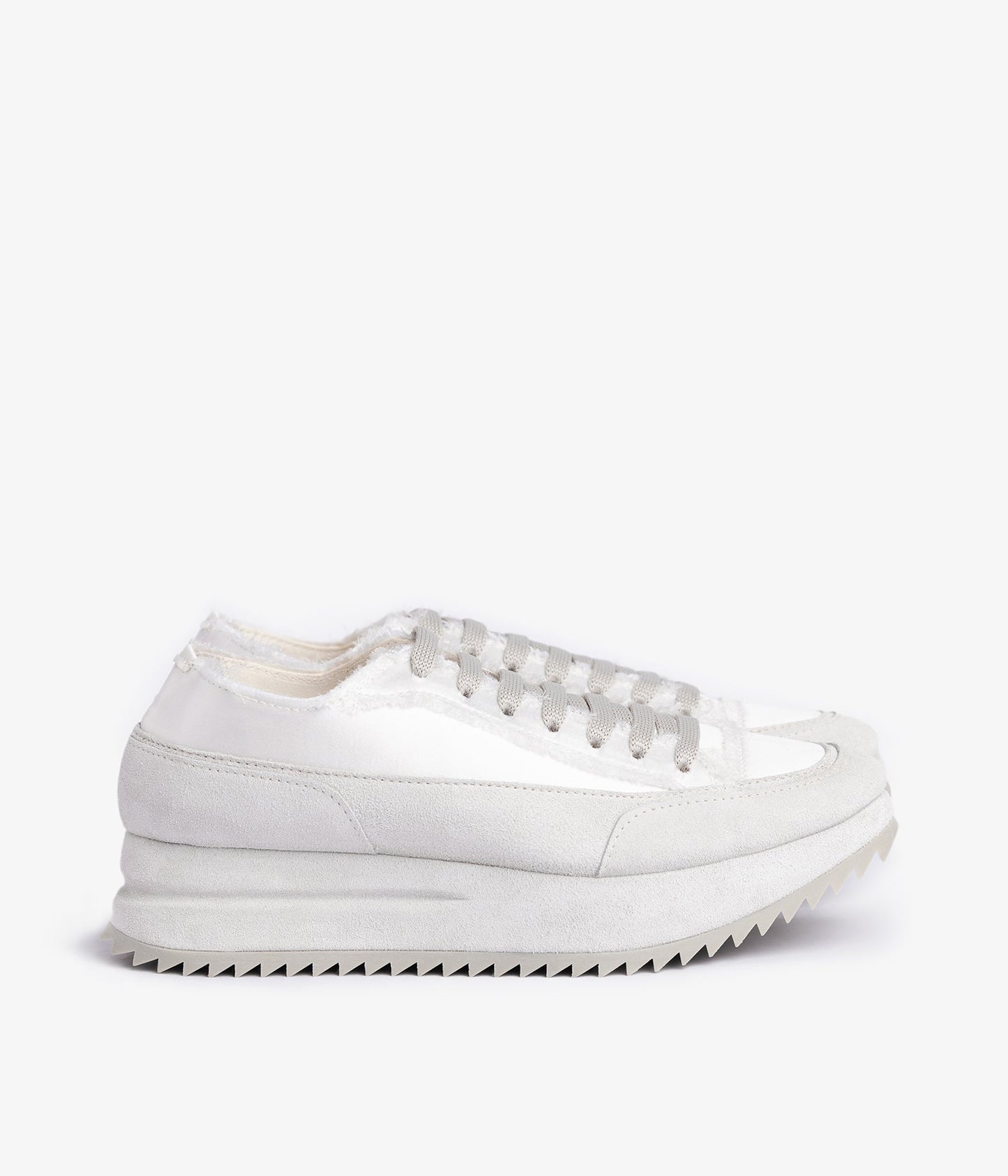 pedro garcia sneaker wedge white silk satin orella 1
