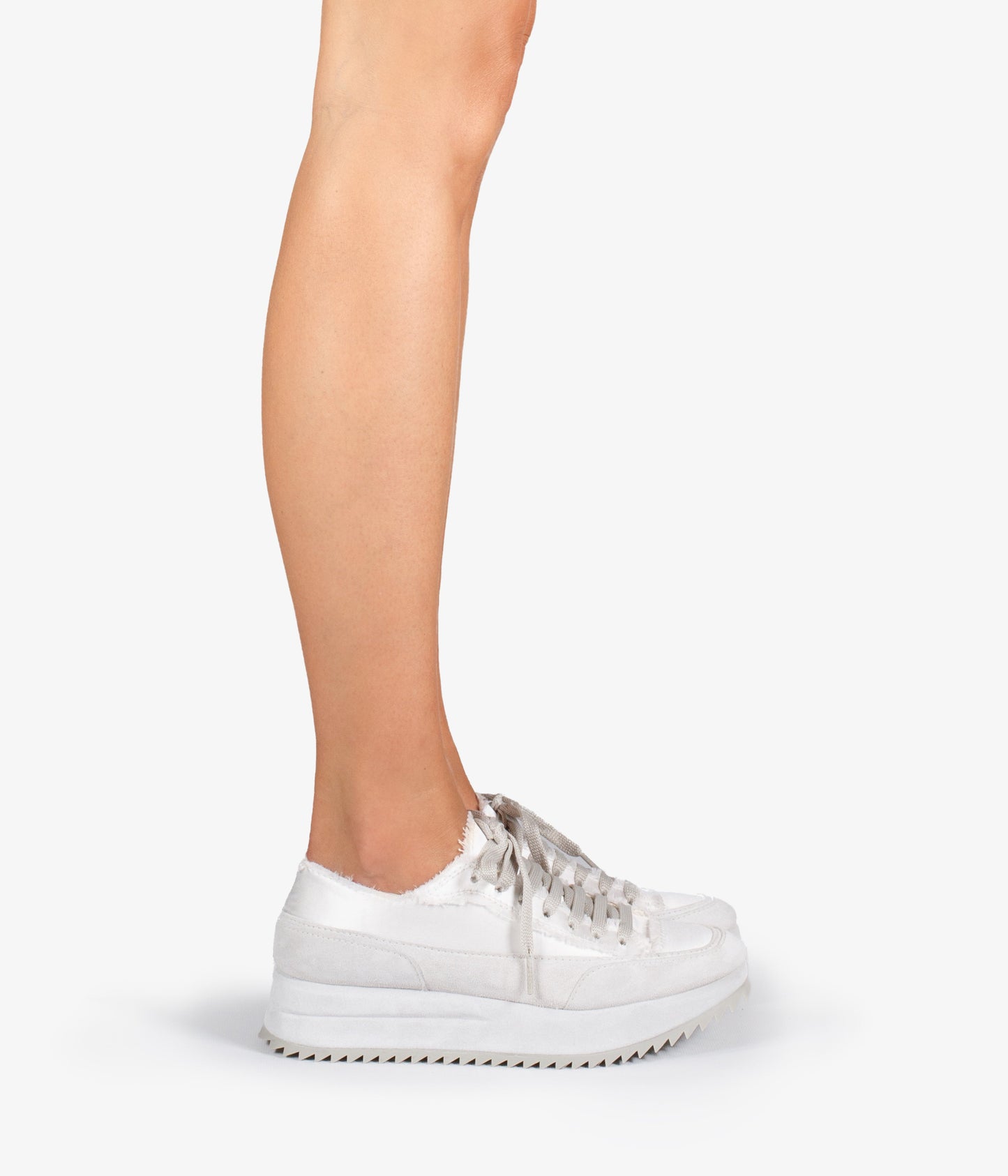 pedro garcia sneaker wedge white silk satin orella ess 5