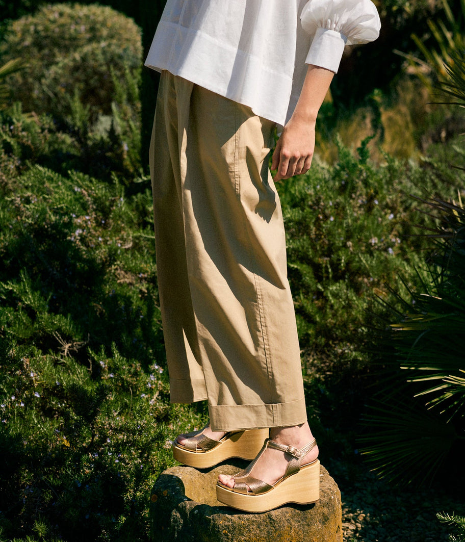 sandalia cuna madera piel metalizada domiel aw25 pedro garcia 7