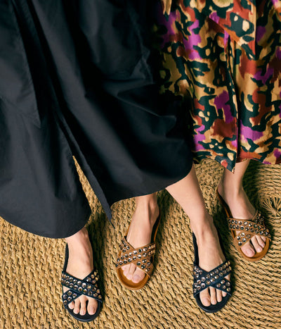 fussbetts sandal beige suede crystals analis aw25 pedro garcia 1