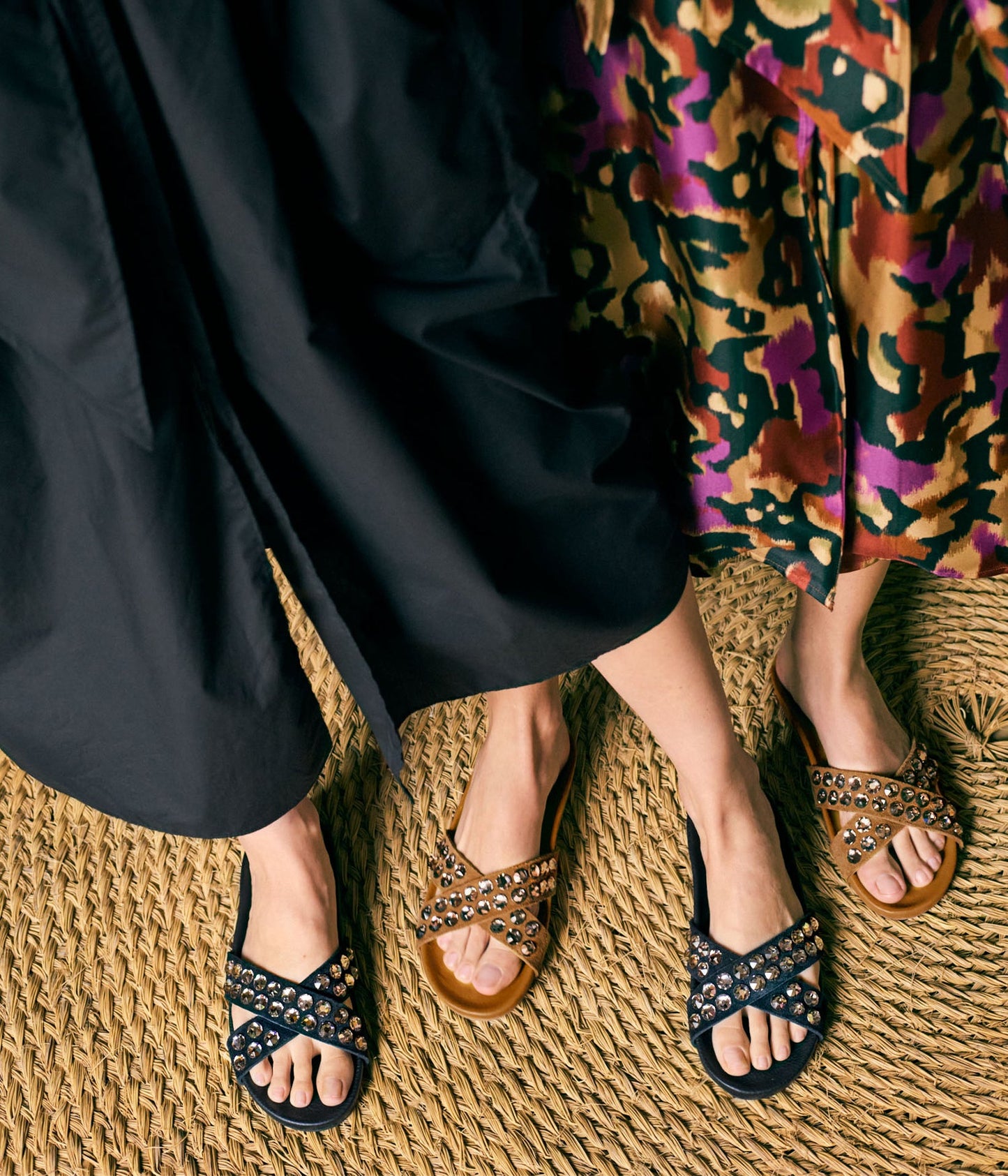 sandalia slide anatomica cristales ante marron analis aw25 pedro garcia 7