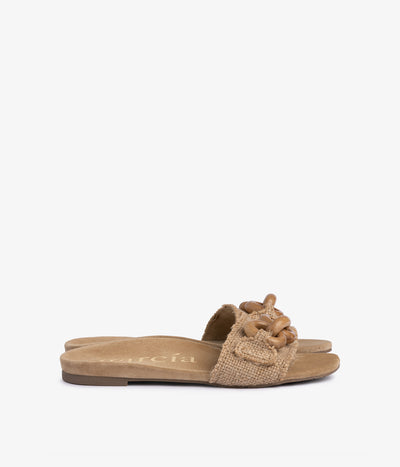 biella / natural burlap-oak