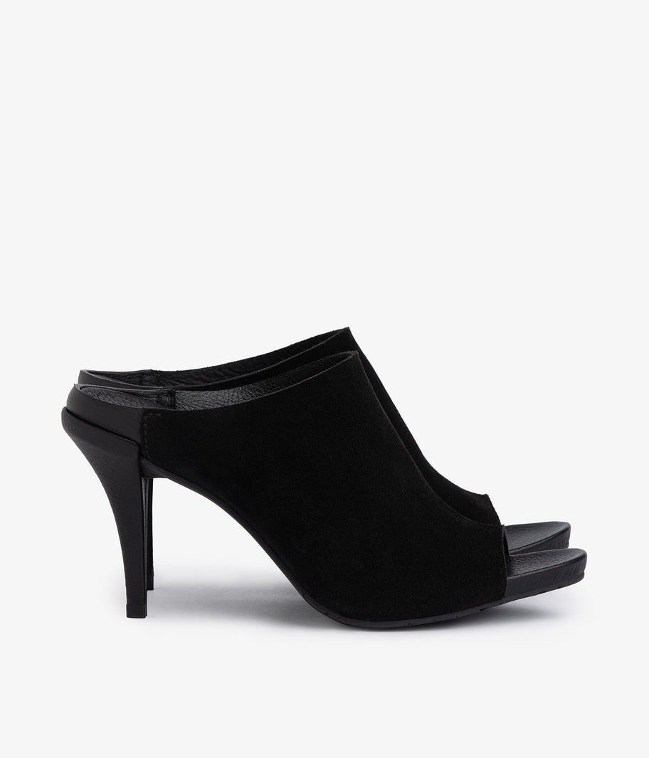 slide heel sandal black suede yoko aw25 pedro garcia 3