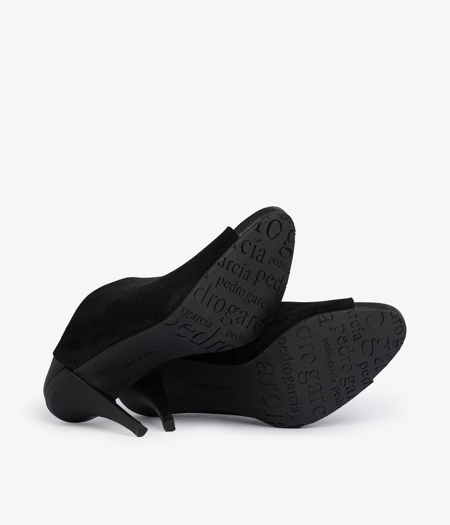 slide heel sandal black suede yoko aw25 pedro garcia 5