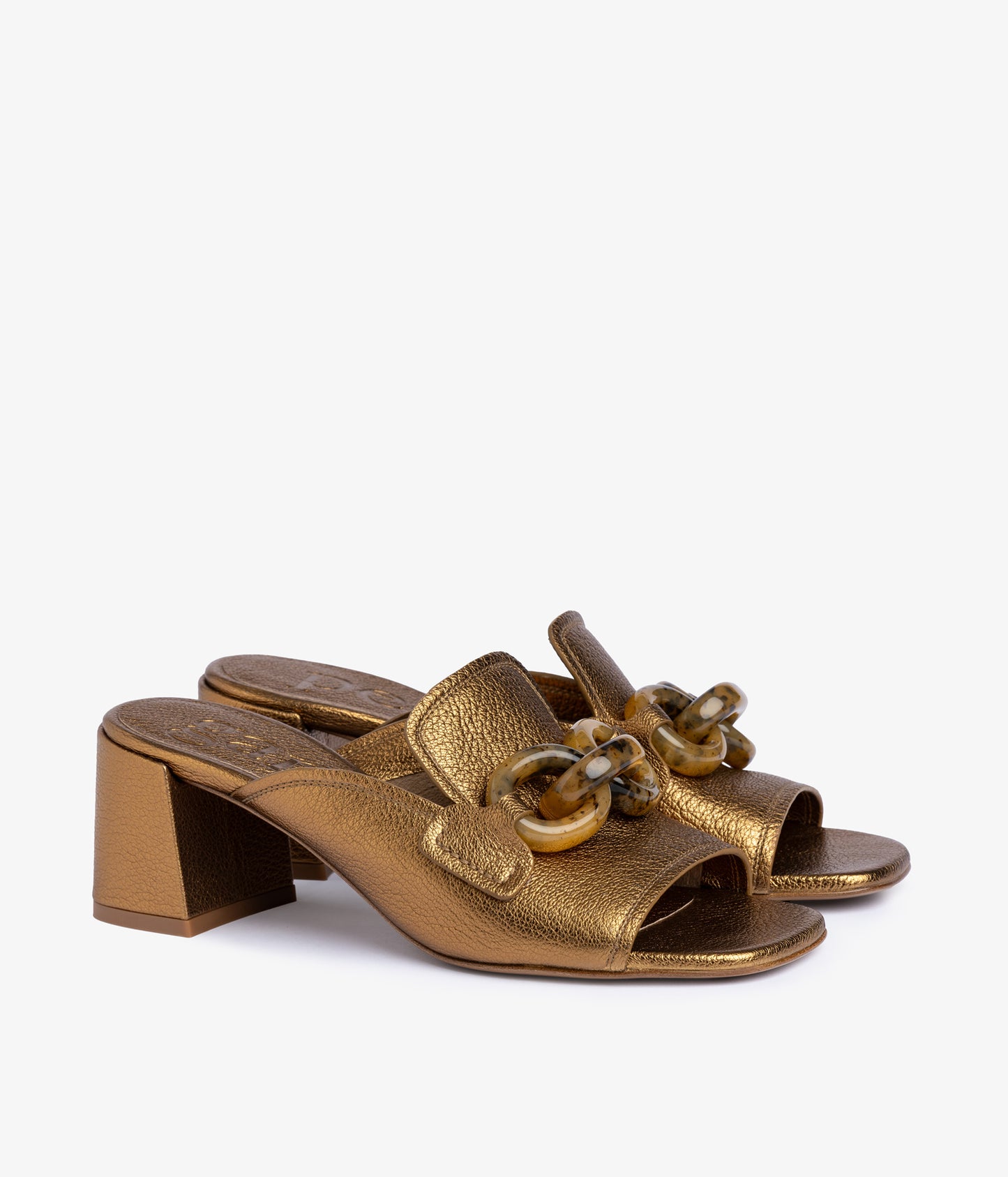 umita / old gold petitgrain lame-tortoise