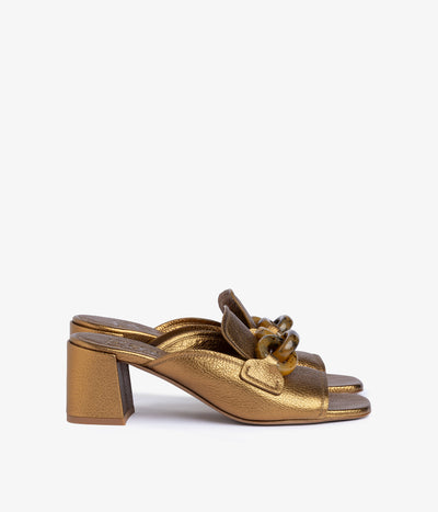 umita / old gold petitgrain lame-tortoise