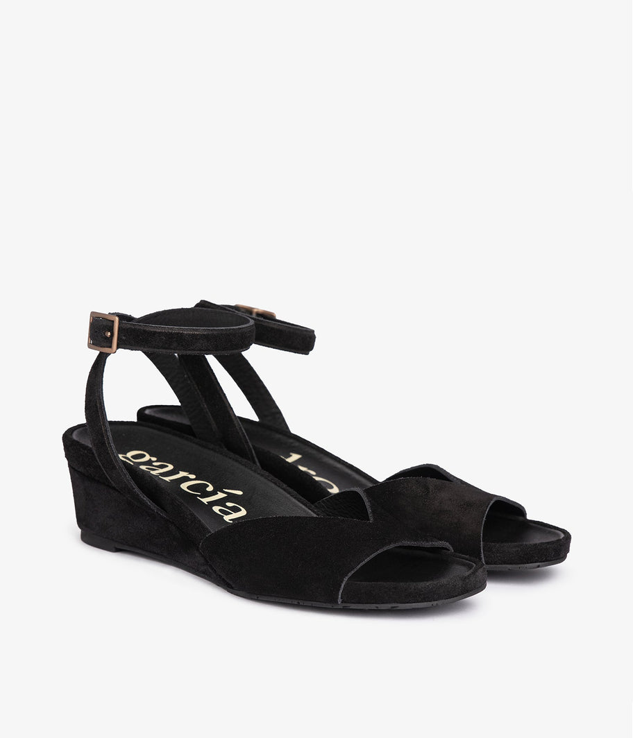 wedge black suede wamika pedro garcia 1 