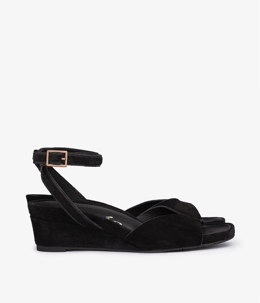 wedge black suede wamika pedro garcia 3