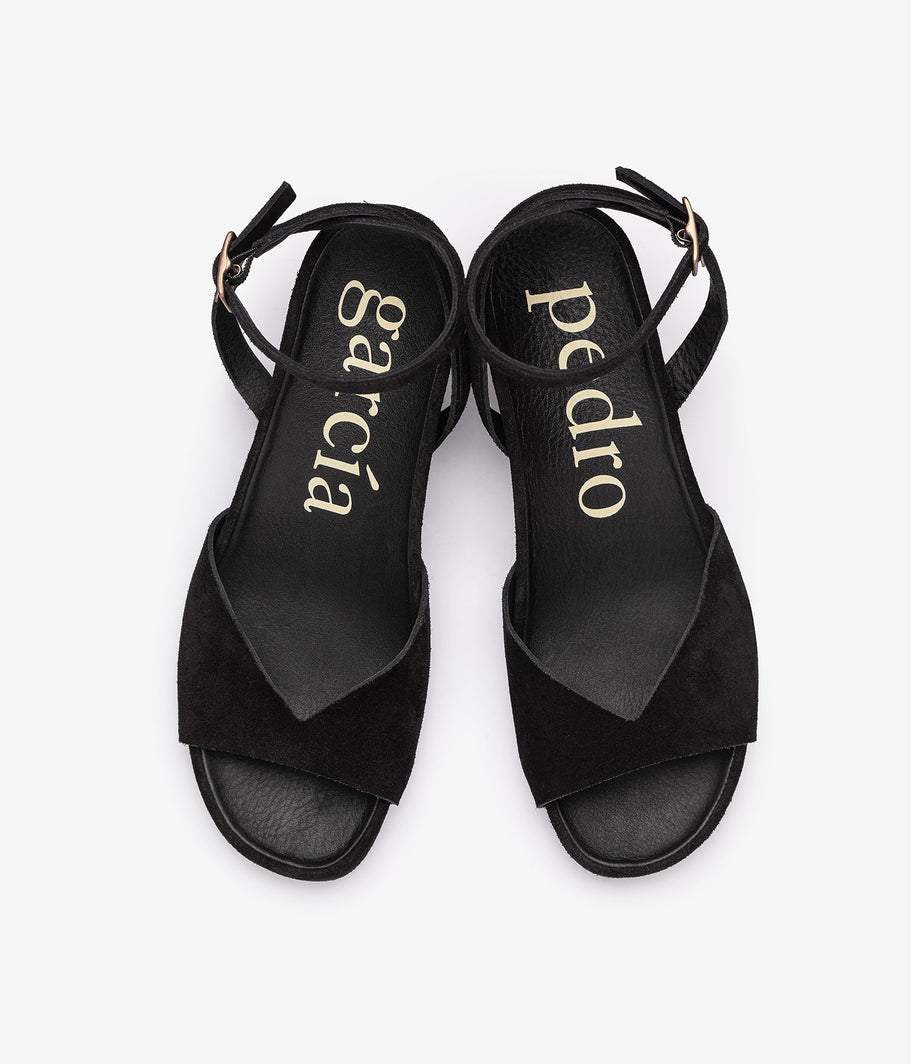 wedge black suede wamika pedro garcia 4