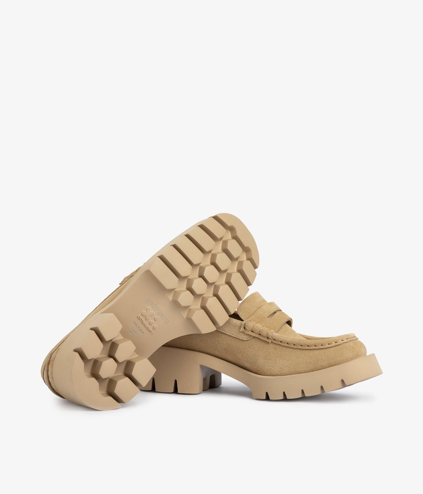 wedge loafer beige suede aw25 pedro garcia 5