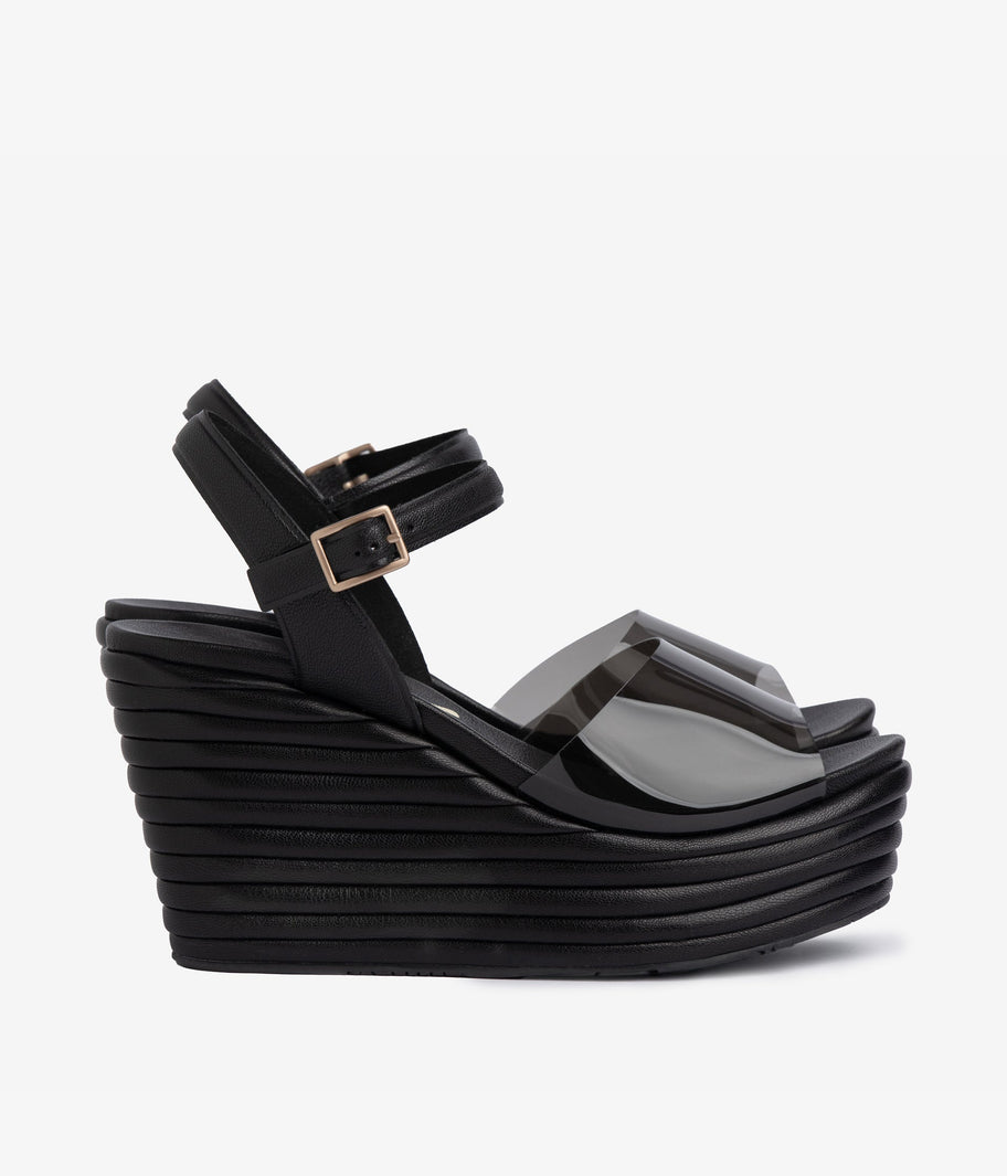 wedge sandal black leather danila aw25 pedro garcia 5