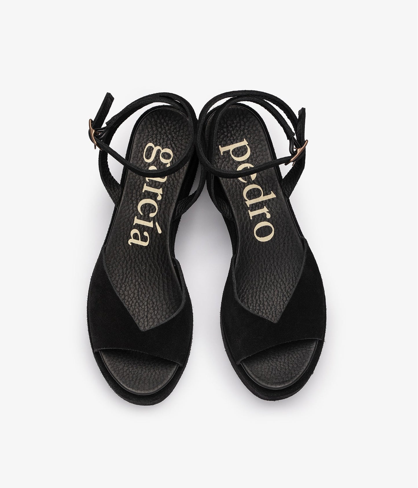 wedge sandal black suede nereida pedro garcia 3