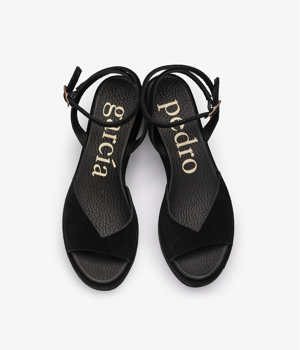 wedge sandal black suede nereida pedro garcia 3
