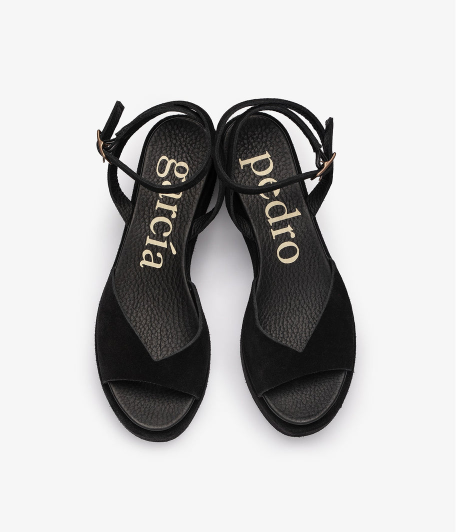 wedge sandal black suede nereida pedro garcia 3