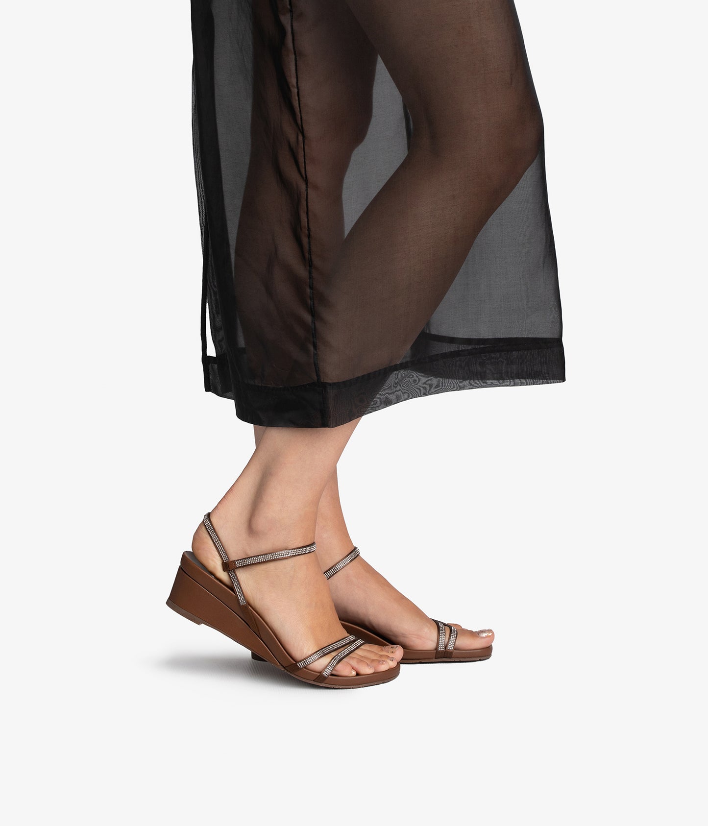 wissal / nutmeg satin-greige