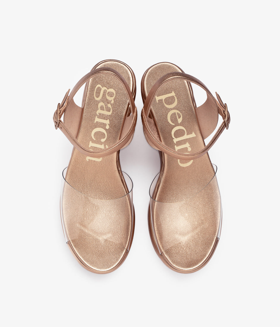 wedge sandal metallic leather danila aw25 pedro garcia 4