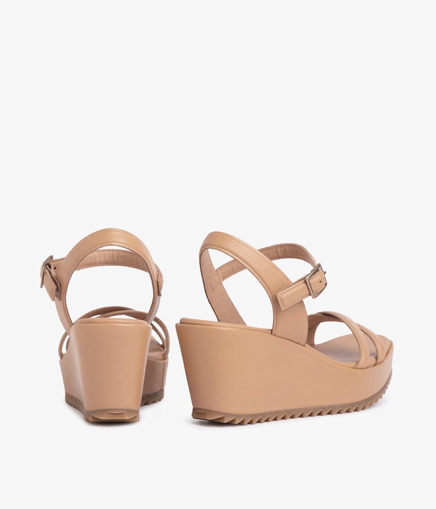 wedge sandal strappy beige leather finoa aw25 pedro garcia 6