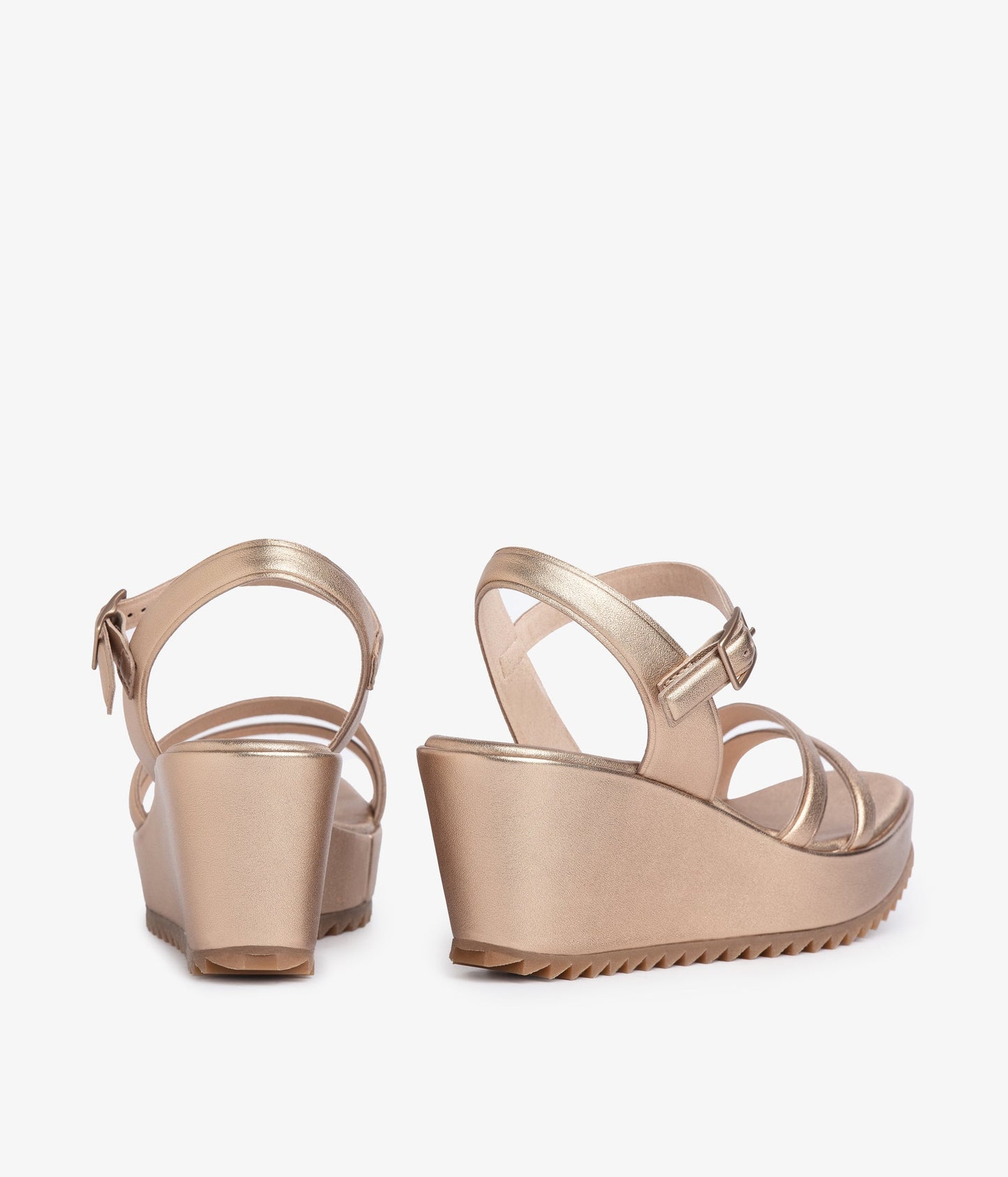 wedge sandal strappy metallic leather faline aw25 pedro garcia 6